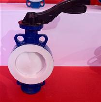 手動襯氟對夾蝶閥